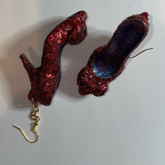 Ruby, red slippers earrings. NWT - Picture 3 of 8